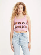 Levi’s Heaven Sweater Tank Butterflies Pink.