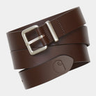 Carhartt Logo Belt Dark Brown / Silver.